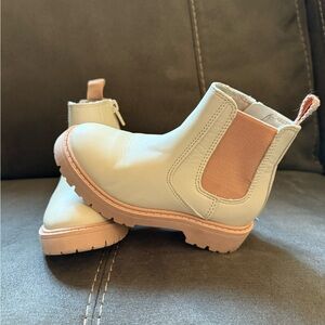 Kids Beige Chelsea Boots